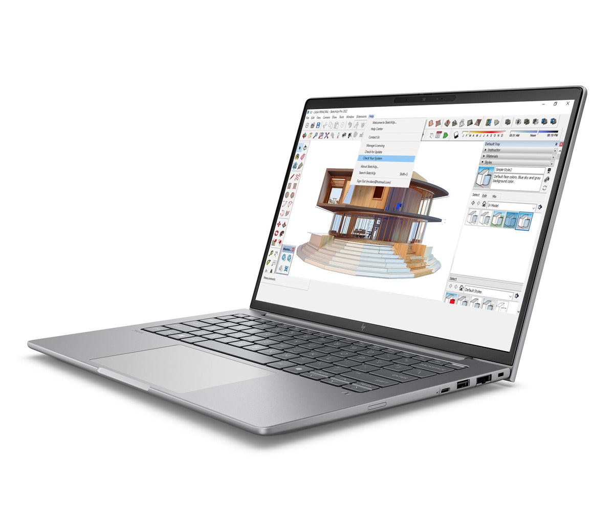 HP ZBook 8 G1i Intel Core Ultra 7 255H Mobile workstation 35.6 cm (14") WUXGA 32 GB DDR5-SDRAM 512 GB SSD NVIDIA RTX 500 Ada Wi-Fi 7 (802.11be) Windows 11 Pro AI Workstation, AI PC Silver