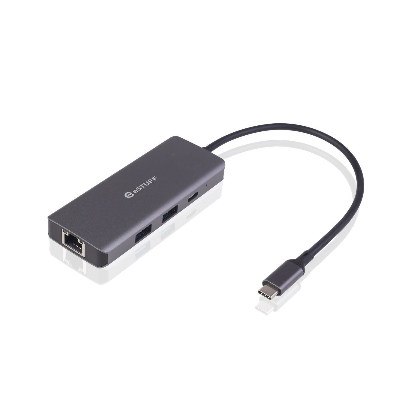eSTUFF ES623013 laptop dock/port replicator Grey