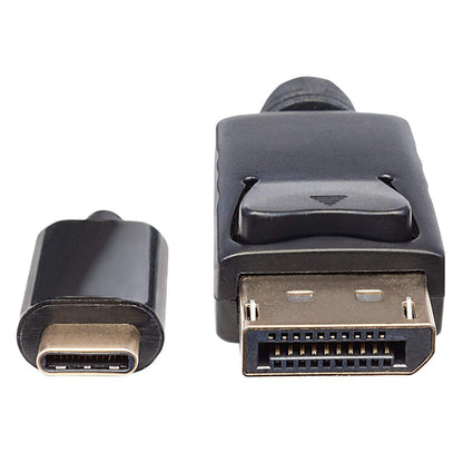 Manhattan USB-C to DisplayPort Cable, 4K@60Hz, 2m, Not Bi-Directional, Black, Three Year Warranty, Equivalent to CDP2DP2MBD