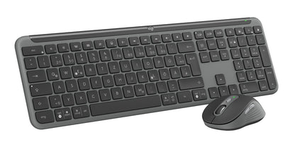 Logitech Signature Slim MK950 for Business keyboard Mouse included Office RF Wireless + Bluetooth QWERTZ German Graphite