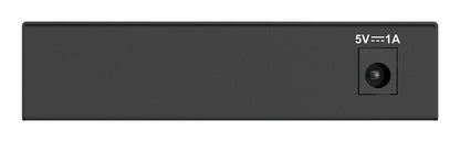 D-Link DGS-105GL 5-Port Gigabit Ethernet Switch, Fanless, Low Profile, Metal Housing, Plug-and-Play, 802.3az EEE black