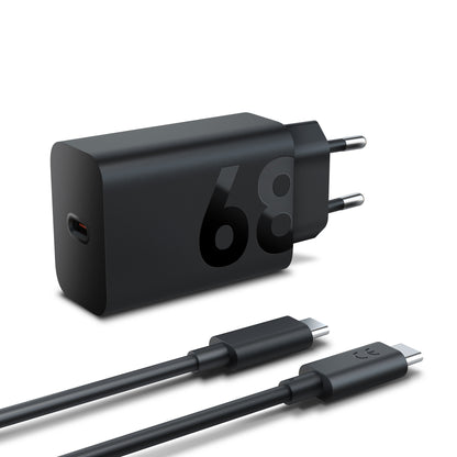 Lenovo 68W USB-C Wall Charger Tablet, Universal Black AC Indoor