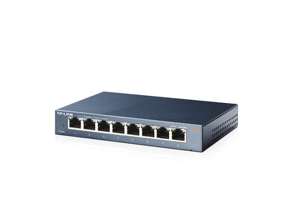 TP-Link TL-SG108 V3.0 Unmanaged Gigabit Ethernet (10/100/1000) Black