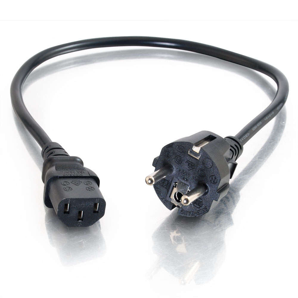 C2G 3m 16 AWG European Power Cord (IEC320C13 to CEE 7/7)