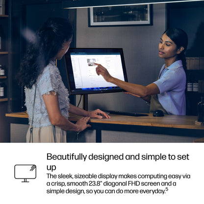 HP ProStudio 4 All-in-One G1i 23.8 inch Desktop AI PC Intel Core Ultra 5 60.5 cm (23.8") 1920 x 1080 pixels 24 GB DDR5-SDRAM Windows 11 Pro Wi-Fi 6E (802.11ax)