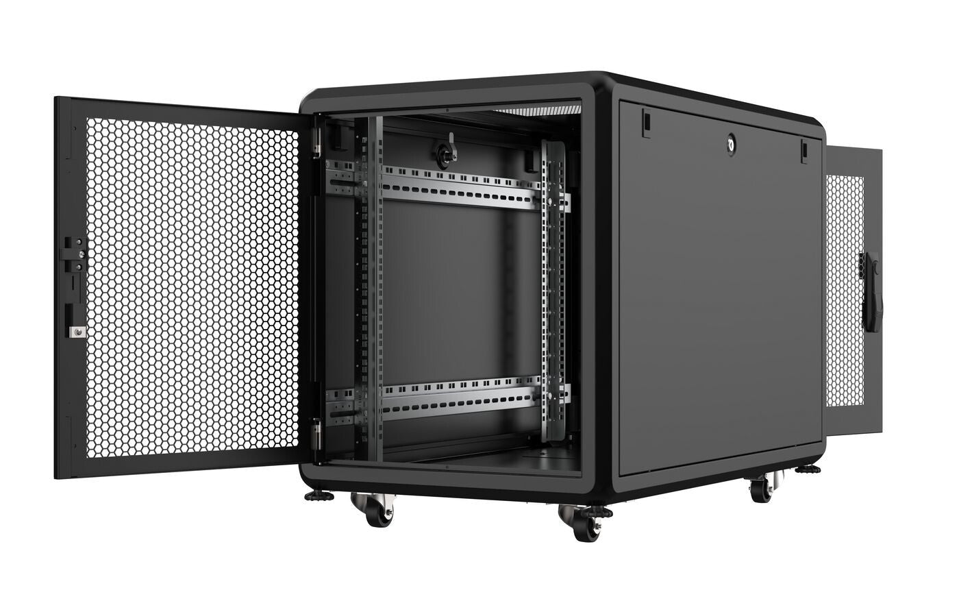 Lanview RSL12U61BL rack cabinet 12U Freestanding rack Black