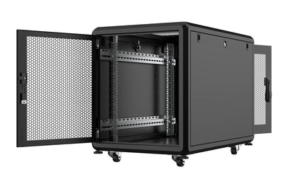 Lanview RSL12U61BL rack cabinet 12U Freestanding rack Black