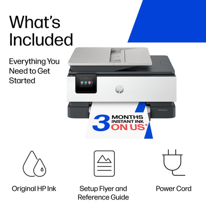 HP OfficeJet Pro 8125e Wireless All-in-One Color Printer, Instant Ink; Two-sided printing