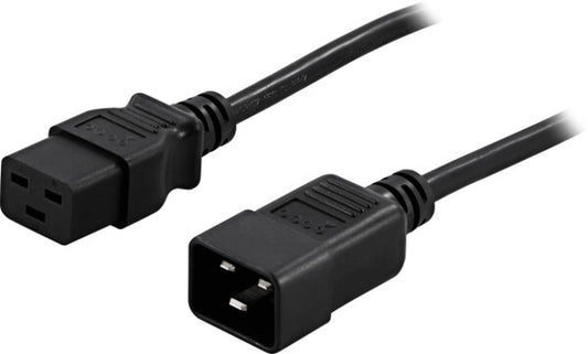 PowerWalker 91010028 power cable Black 1.8 m C19 coupler C20 coupler