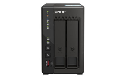 QNAP TS-253E NAS Tower Intel® Celeron® J6412 8 GB 8 TB HDD QNAP QTS Black