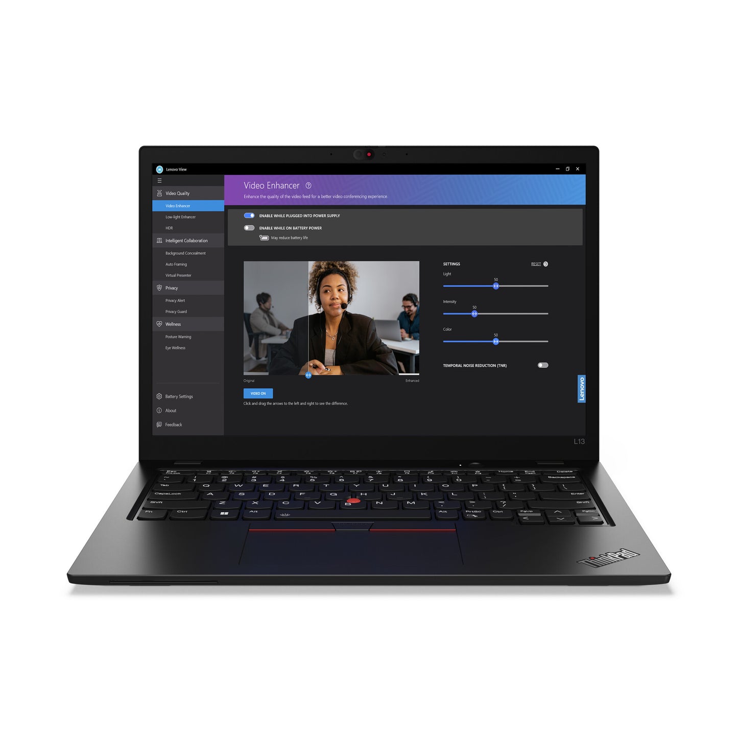 Lenovo ThinkPad L13 Gen 5 (Intel) Intel Core Ultra 5 125U Laptop 33.8 cm (13.3") WUXGA 16 GB LPDDR5-SDRAM 256 GB SSD Wi-Fi 6E (802.11ax) Windows 11 Pro UK English Black