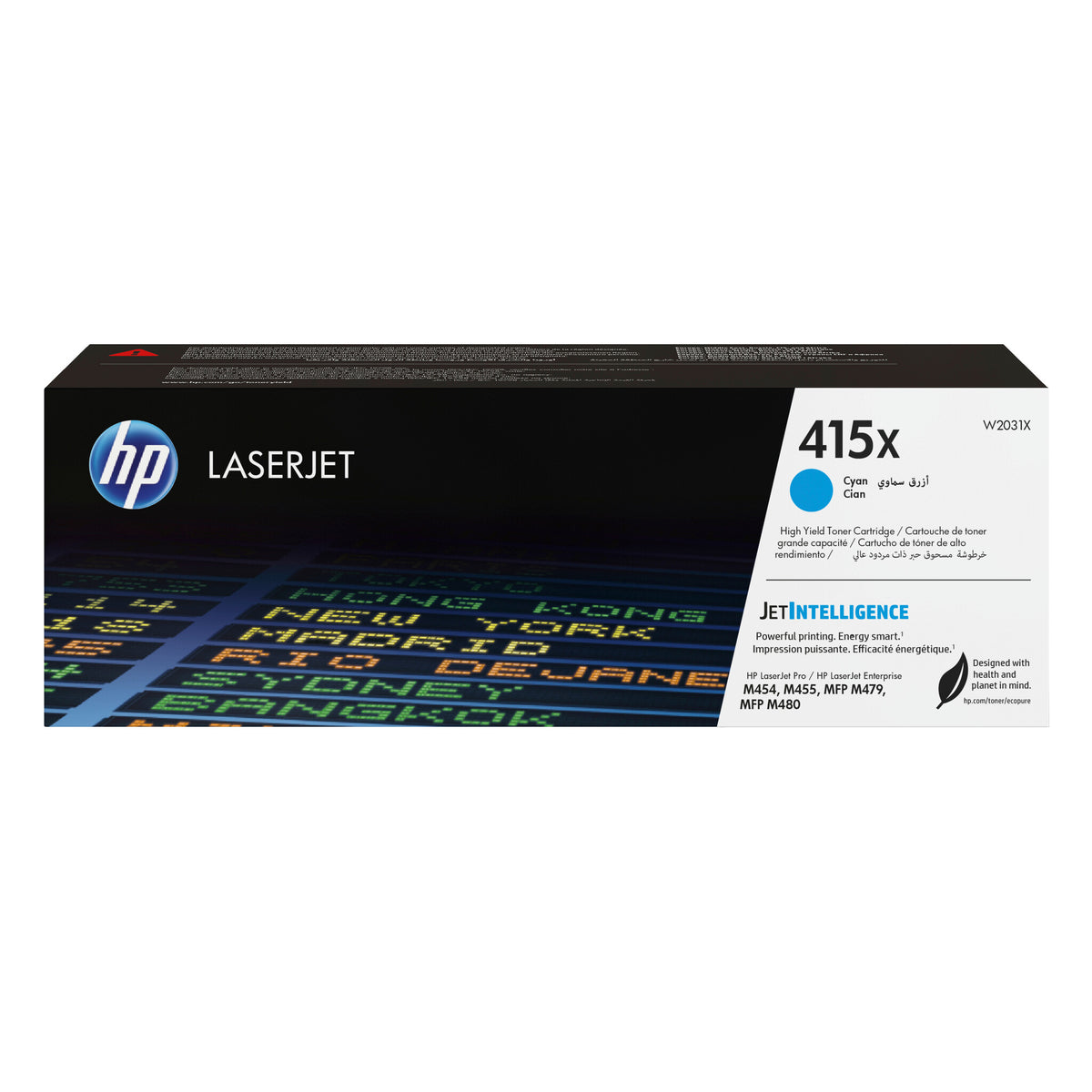 HP 415X High Yield Cyan Original LaserJet Toner Cartridge
