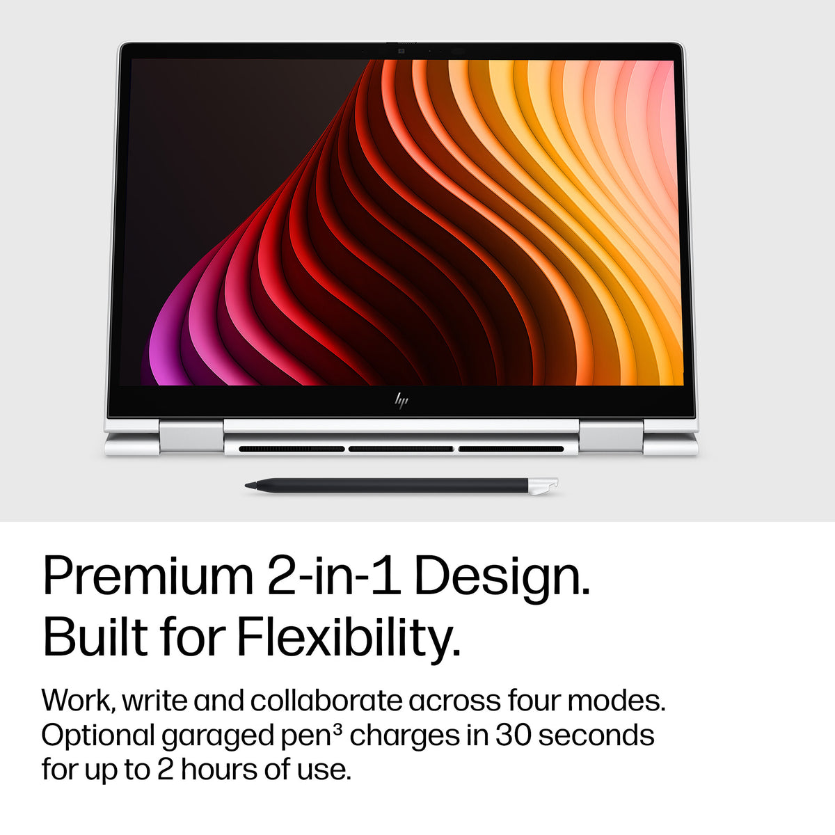 HP EliteBook 8 Flip G2i 13 inch Notebook Next Gen AI PC Copilot+ PC Intel Core Ultra 7 Laptop 33.8 cm (13.3") Touchscreen WUXGA 16 GB LPDDR5x-SDRAM 512 GB SSD Wi-Fi 7 (802.11be) Windows 11 Pro Silver