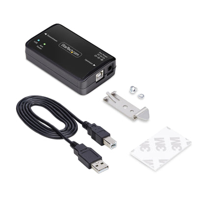 StarTech.com USB Galvanic Isolator, Up To 6KV, Electrical Noise Isolator, IP40, DIN Rail Mount, Isolated Power Filter, USB 2.0/1.1, 5V/250mA, Plug-and-Play, TAA