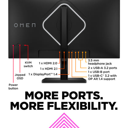OMEN by HP 27 inch UHD 144Hz Gaming Monitor - OMEN 27k