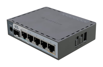 Mikrotik E60IUGS wired router Gigabit Ethernet Black