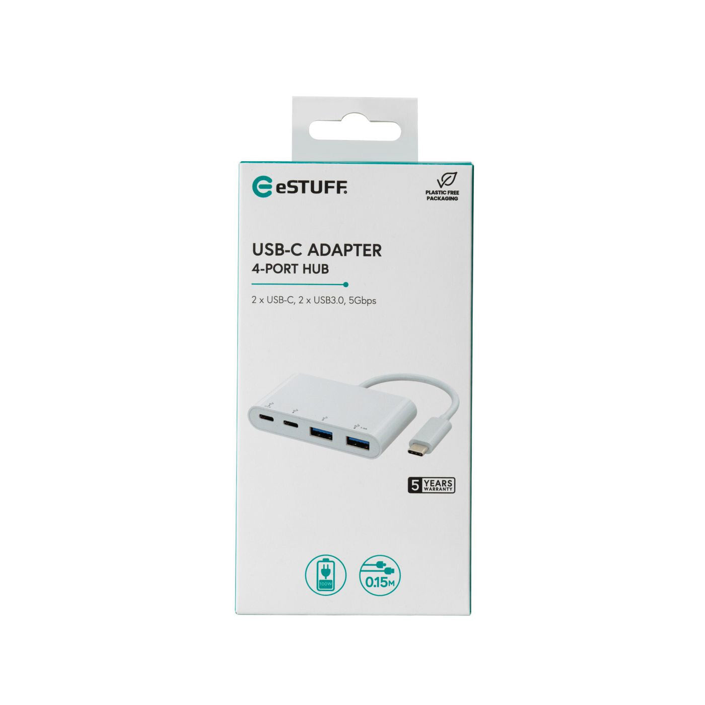 eSTUFF USB-C to 2 x USB 3.0 & 2 x USB-C 3.1