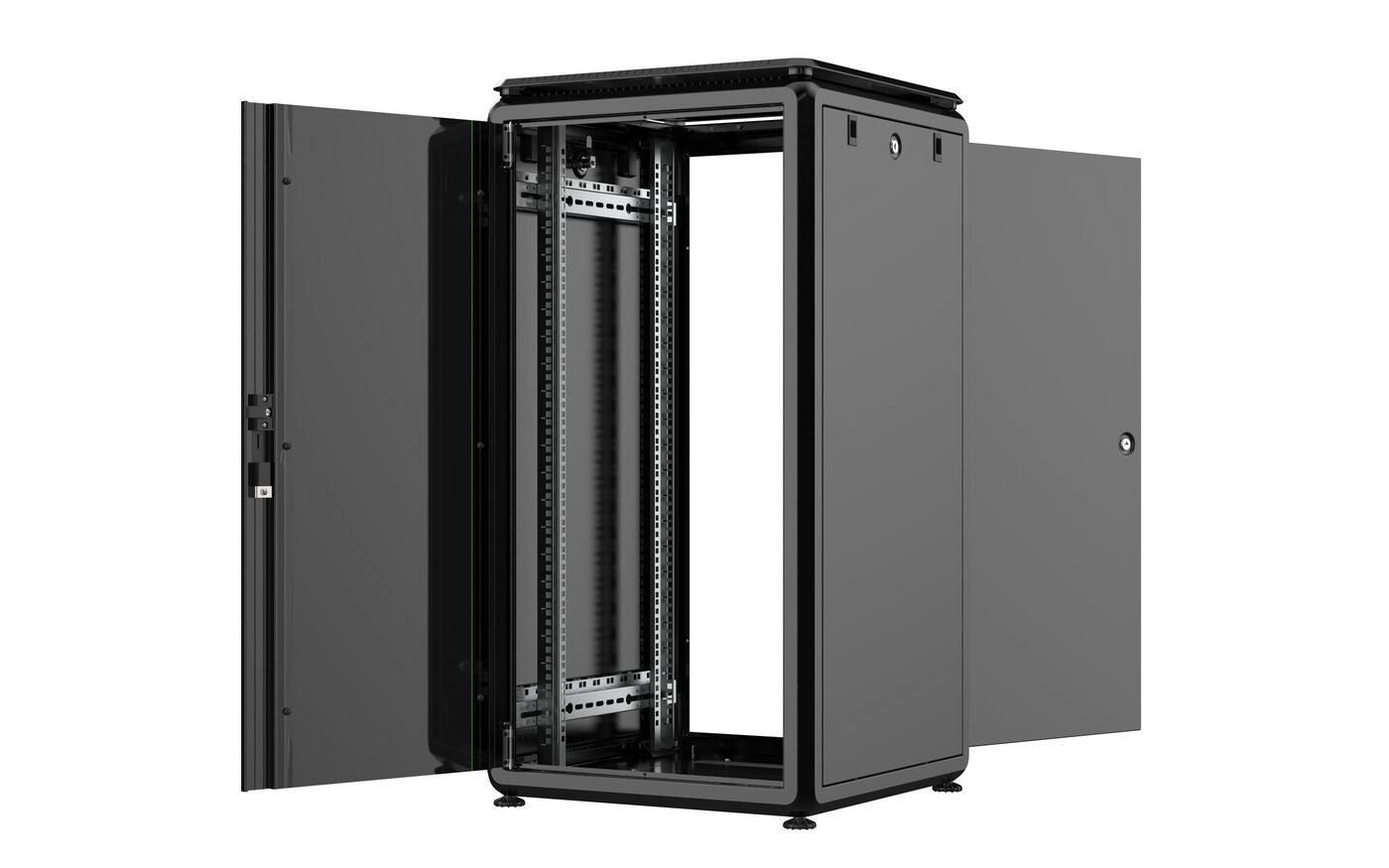 Lanview RDL22U66BL rack cabinet 22U Freestanding rack Black