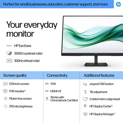 HP Series 3 Pro 23.8 inch FHD Monitor - 324pv