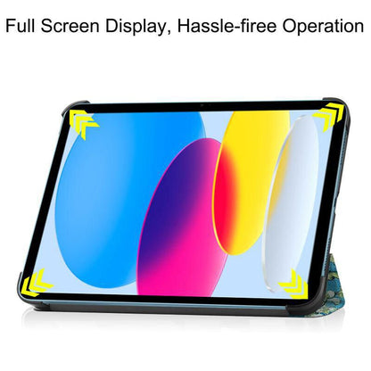 CoreParts TABX-IP10-COVER11 tablet case 27.7 cm (10.9") Flip case Blue, Green, White