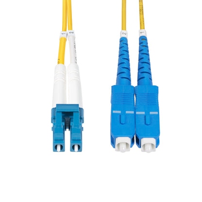 StarTech.com 50m (164ft) LC to SC (UPC) OS2 Single Mode Duplex Fiber Optic Cable, 9/125µm, 100G, Bend Insensitive, Low Insertion Loss - LSZH Fiber Jumper Cord