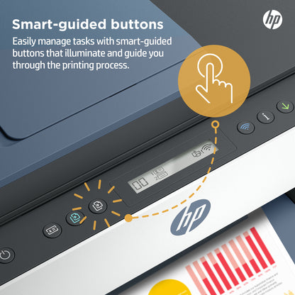 HP Smart Tank 7308 Wireless All-in-One Color Printer, Up to 2 Years of ink included; Two-sided printing; Copier, Scanner