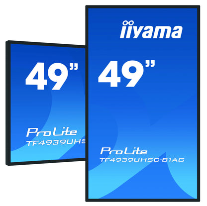 iiyama ProLite TF4939UHSC-B1AG computer monitor 124.5 cm (49") 3840 x 2160 pixels 4K Ultra HD LED Touchscreen Multi-user Black