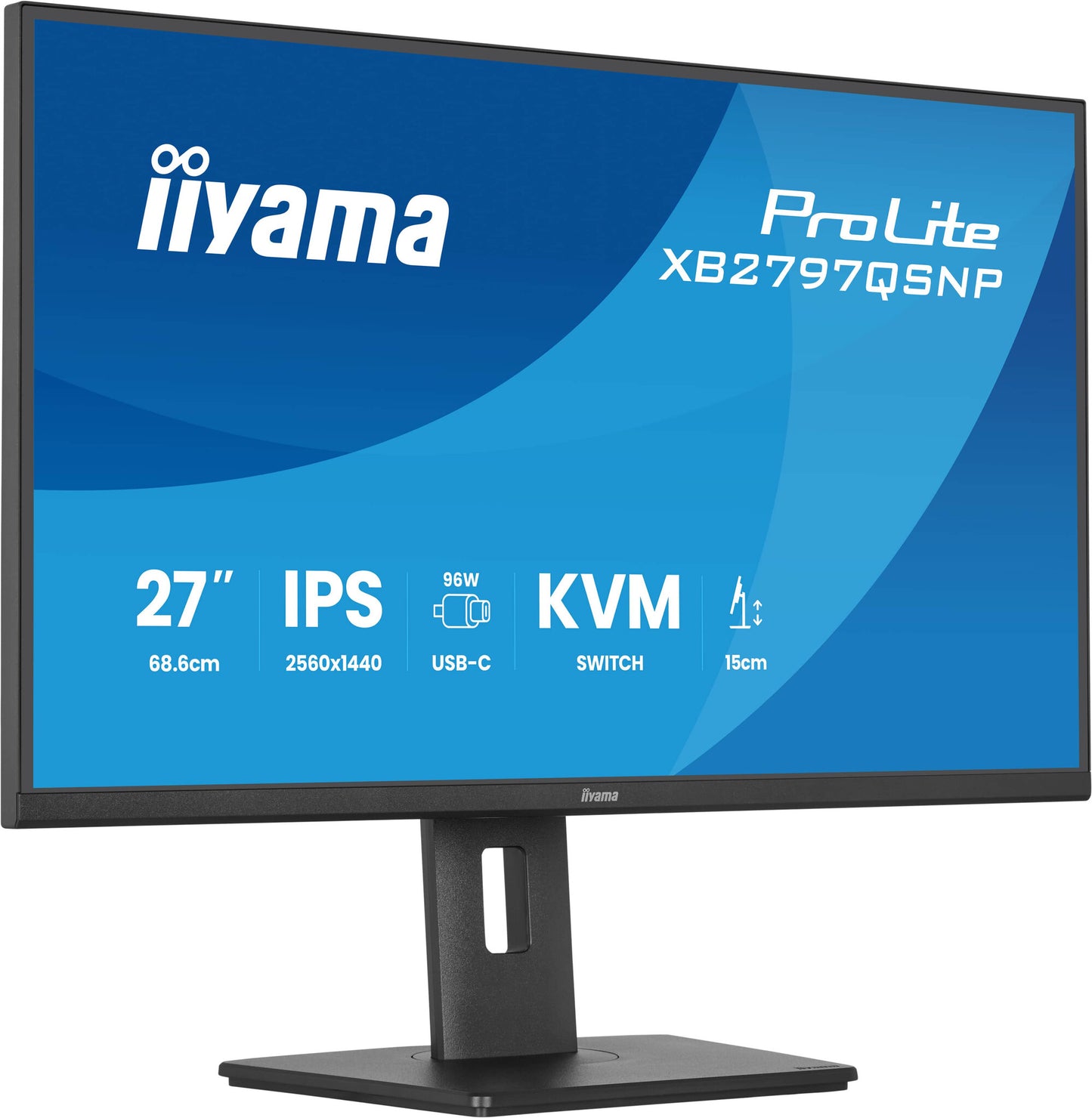 iiyama ProLite XB2797QSNP-B1 computer monitor 68.6 cm (27") 2560 x 1440 pixels Quad HD LCD Black