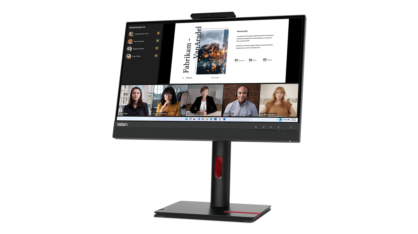 Lenovo ThinkCentre Tiny-In-One 22 Gen 5 LED display 54.6 cm (21.5") 1920 x 1080 pixels Full HD Black