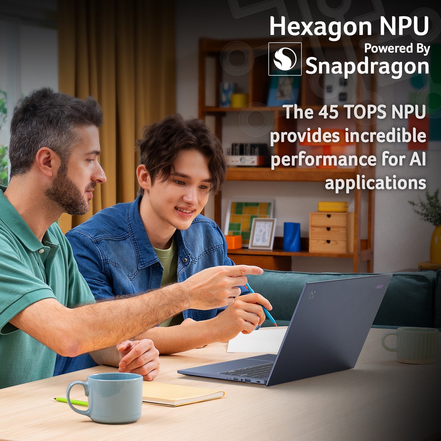 Acer Aspire 14 AI AI 14 A14-11M - Qualcomm Snapdragon X X1-26100, 16 GB, 1TB SSD, 14" WUXGA, Windows 11 Copilot+ Notebook