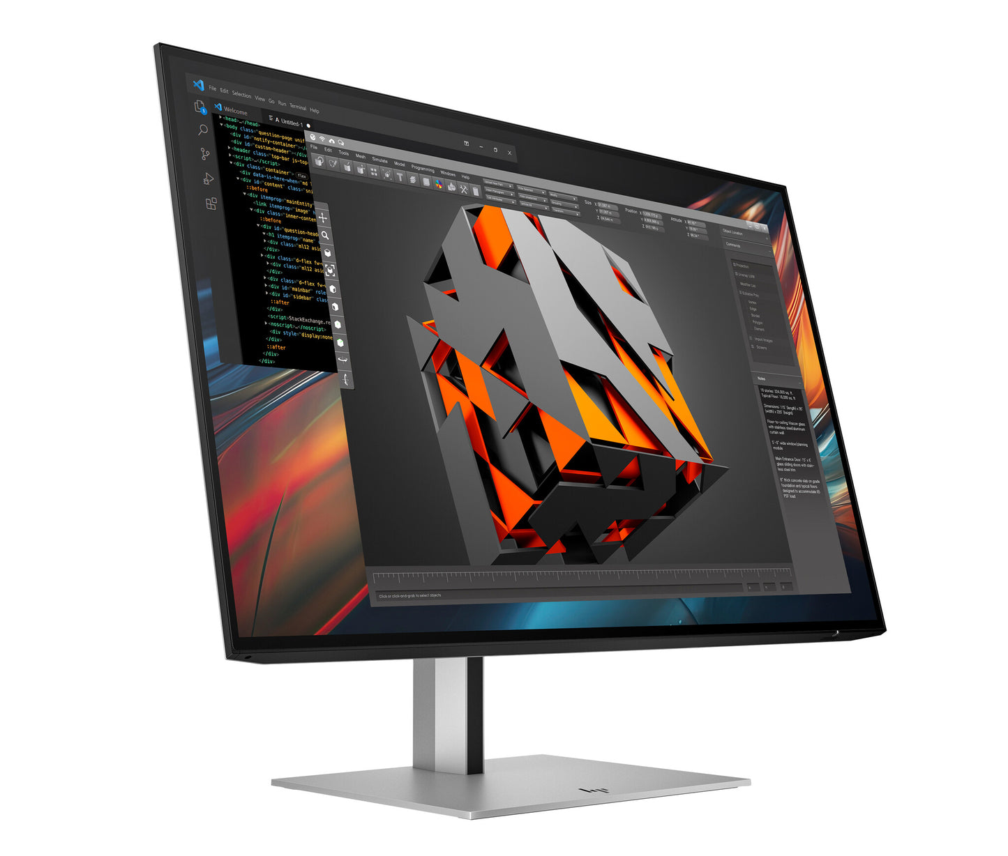 HP Series 7 Pro 24 inch WUXGA USB-C Monitor - 724pu PVC Free