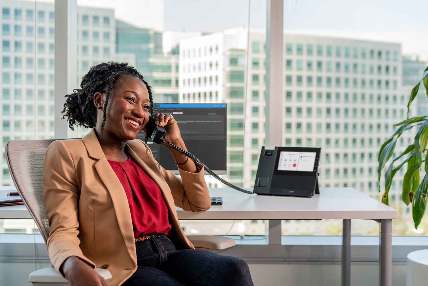 HP Poly CCX 600 Business Media Phone for Microsoft Teams and PoE-enabled