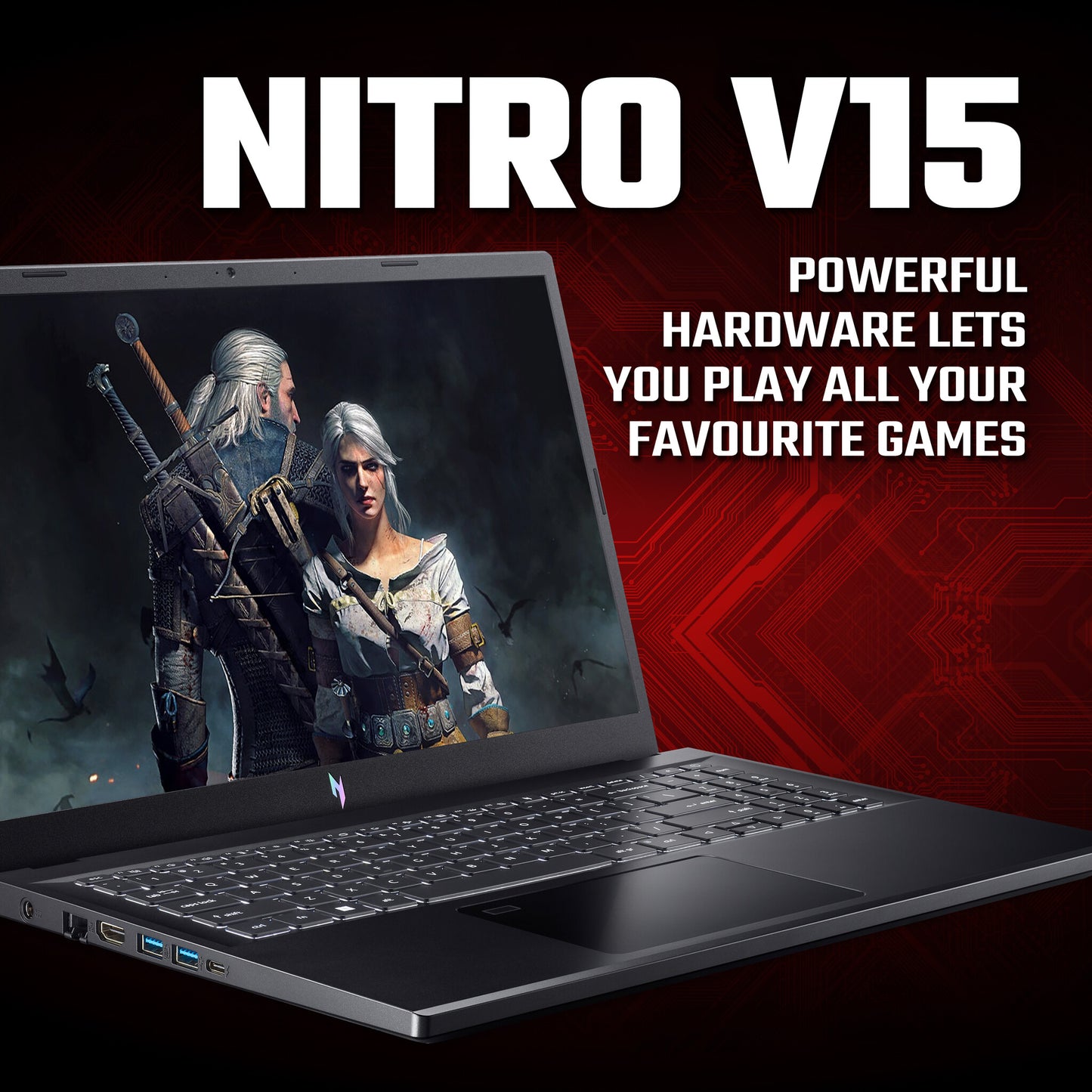 Acer Nitro V 15 ANV15-51-59N3 Intel® Core™ i5 i5-13420H Laptop 39.6 cm (15.6") Full HD 16 GB DDR5-SDRAM 512 GB SSD NVIDIA GeForce RTX 4050 Wi-Fi 6 (802.11ax) Windows 11 Home Black