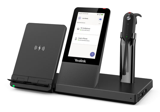 Yealink WH67 Teams headset, Ear-hook and Head-band and Neck-band, Wireless connection, Boom microphone, Office/Call center