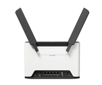 Mikrotik Chateau 5G R17 ax wireless router Gigabit Ethernet Dual-band (2.4 GHz / 5 GHz) Black, Grey