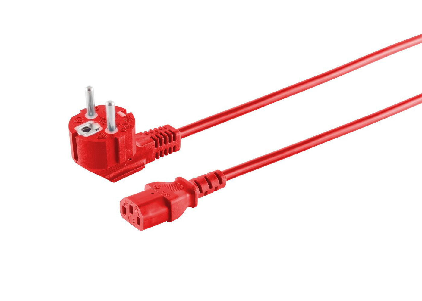 Microconnect MC-SCHUANGC13300R power cable Red 3 m Power plug type E+F C13 coupler