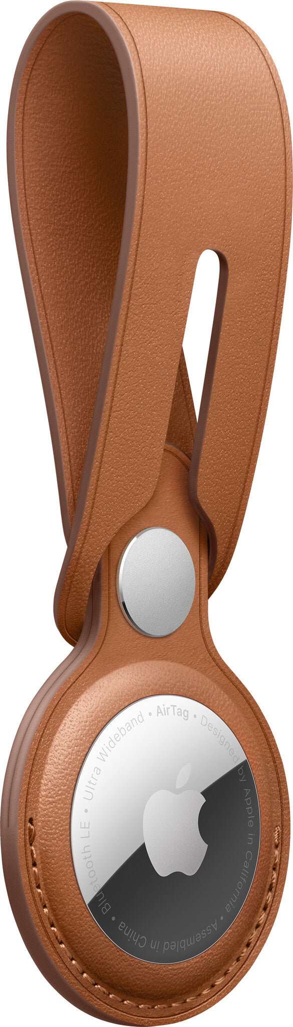 Apple AirTag Leather Loop - Saddle Brown