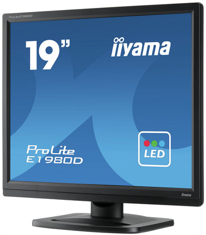 iiyama ProLite E1980D-B1 LED display 48.3 cm (19") 1280 x 1024 pixels XGA Black