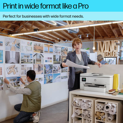 HP OfficeJet Pro 9720e Wireless All-in-One Color Printer, Two-sided printing; Copier, Scanner