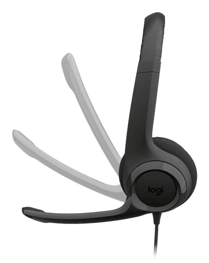 Logitech H390 Headset Wired Head-band Calls/Music USB Type-C Black