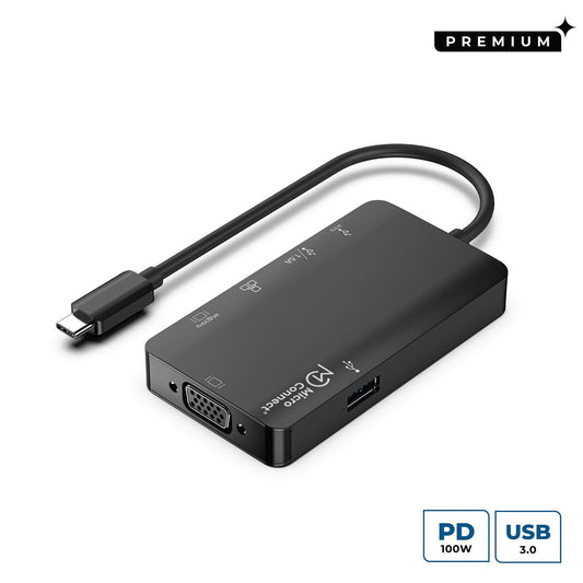 Microconnect USB3.1CCOM16 laptop dock/port replicator Wired USB 3.2 Gen 1 (3.1 Gen 1) Type-C Grey