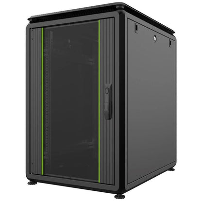 Lanview RDL16U61BL rack cabinet 16U Freestanding rack Black
