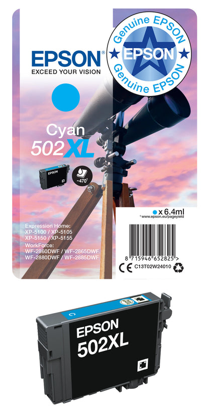 Epson Singlepack Yellow 502XL Ink