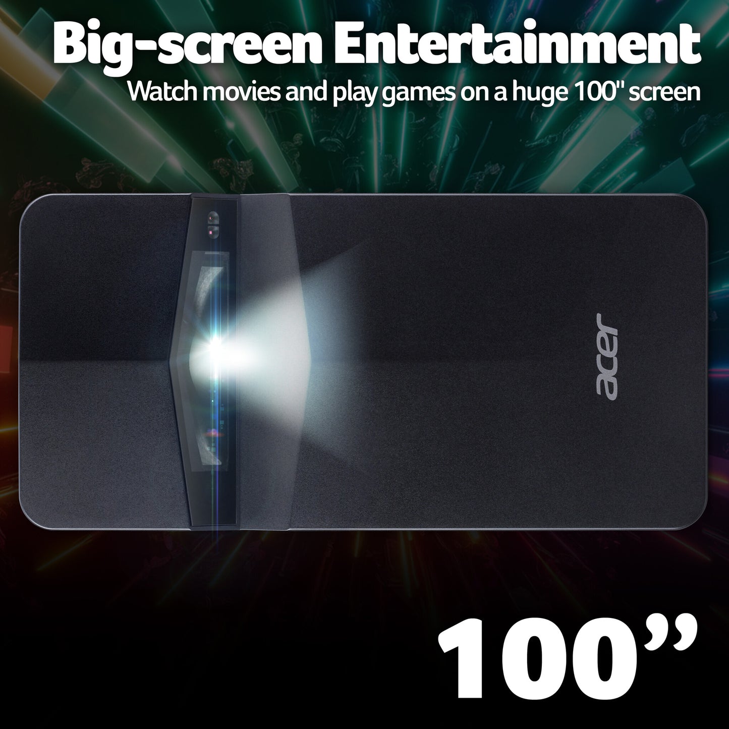 Acer PD1520Us LED Projector, Full HD 1080p (1920×1080), 500 ANSI Lumens