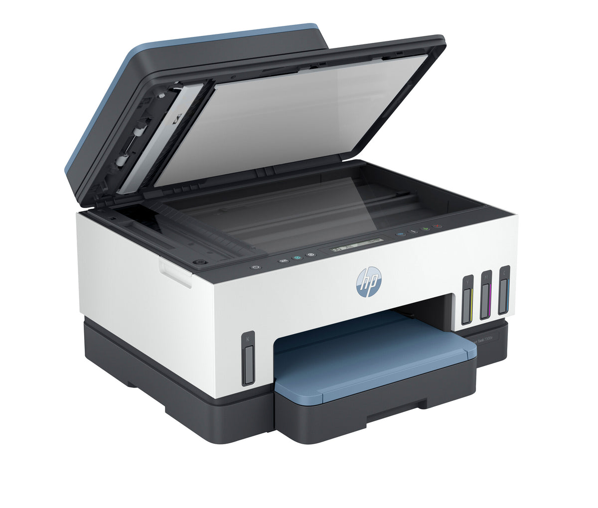 HP Smart Tank 7308 Wireless All-in-One Color Printer, Up to 2 Years of ink included; Two-sided printing; Copier, Scanner