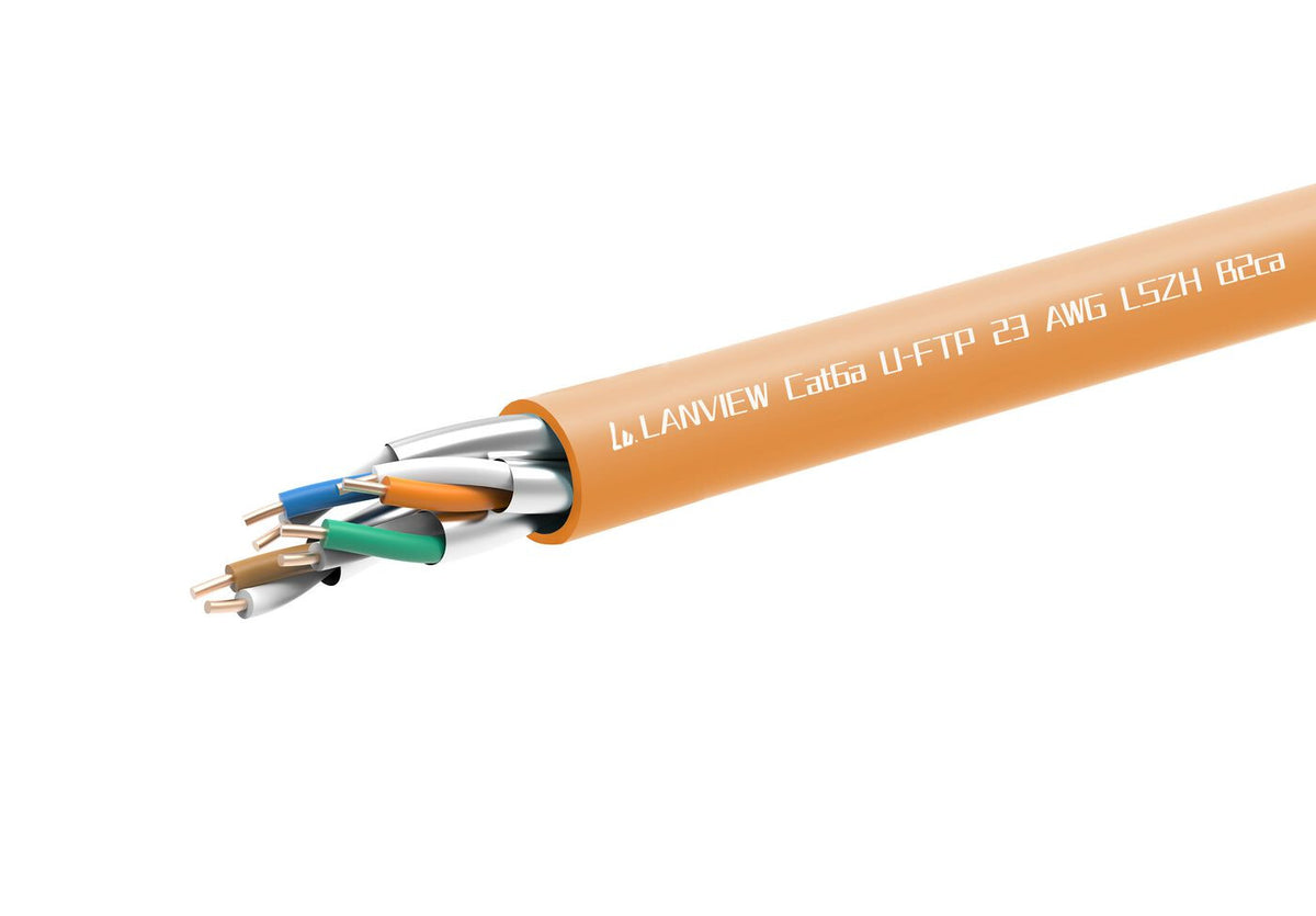 Lanview LVN122153 networking cable Orange 305 m Cat6a U/FTP (STP) Round