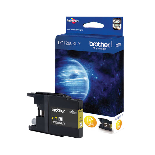 Brother LC1280XLY ink cartridge 1 pc(s) Original High (XL) Yield Yellow