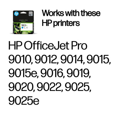 HP 963XL High Yield Cyan Original Ink Cartridge