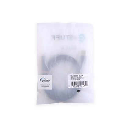 eSTUFF ES605280-BULK USB cable USB 2.0 2 m USB C USB A 60 W Black