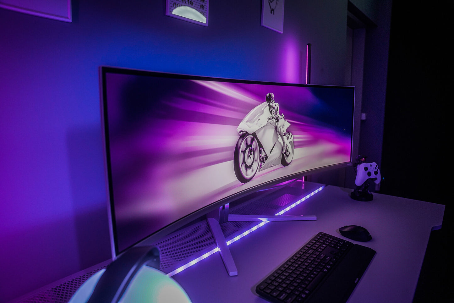Philips Evnia 8000 49M2C8900/00 computer monitor 124.2 cm (48.9") 5120 x 1440 pixels Dual QHD QD-OLED White